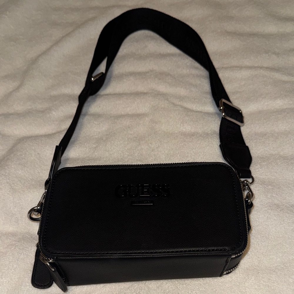 Guess Black Crossbody Bag with Strap